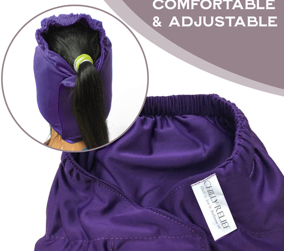 360° Migraine Relief Headache Cap – Hot & Cold Therapy Ice Pack Hat for Migraines, Stress, Fever & Dark Circles – For Women & Men