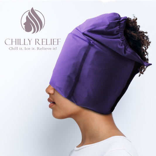 360° Migraine Relief Headache Cap – Hot & Cold Therapy Ice Pack Hat for Migraines, Stress, Fever & Dark Circles – For Women & Men