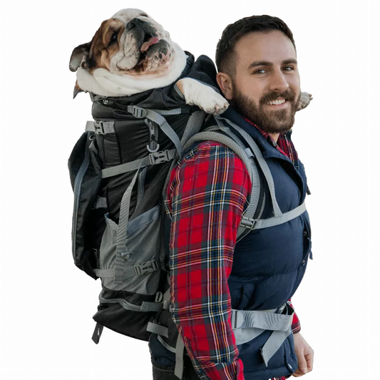 K9 Sport Sack Kolossus - XL, Black - The Big Dog Backpack - Ideal for Dogs 26-29” Long - Fully Adjustable Pet Carrier - Doubles as a Professional-Grade 60L Hiking Pack
