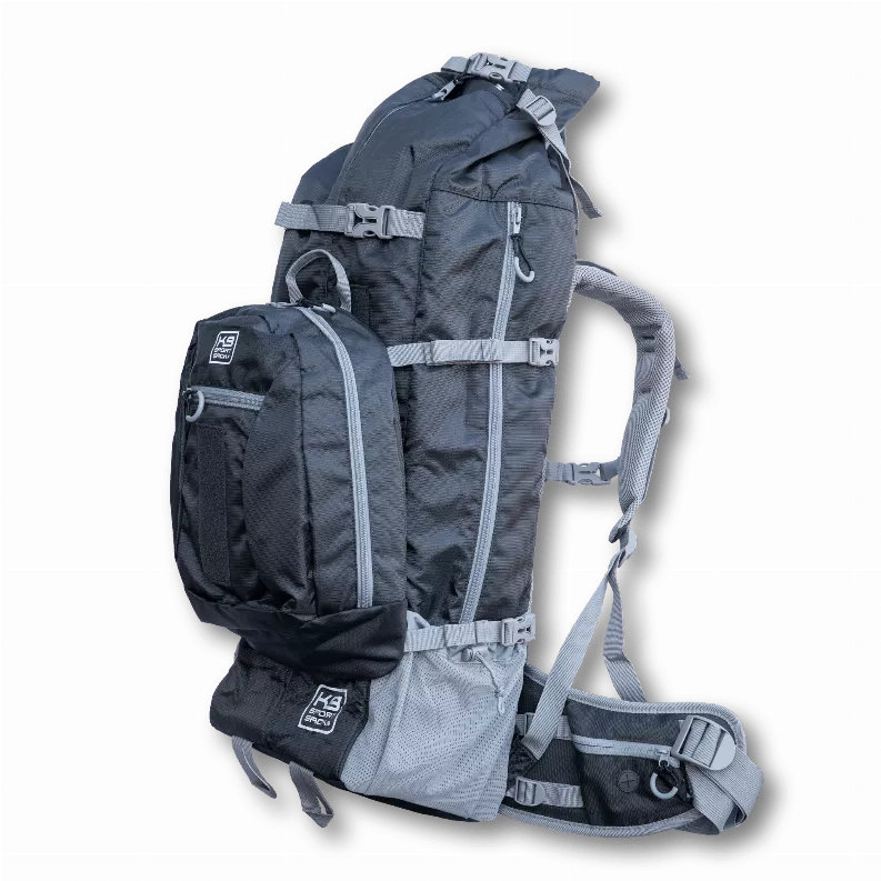 K9 Sport Sack Kolossus - XL, Black - The Big Dog Backpack - Ideal for Dogs 26-29” Long - Fully Adjustable Pet Carrier - Doubles as a Professional-Grade 60L Hiking Pack