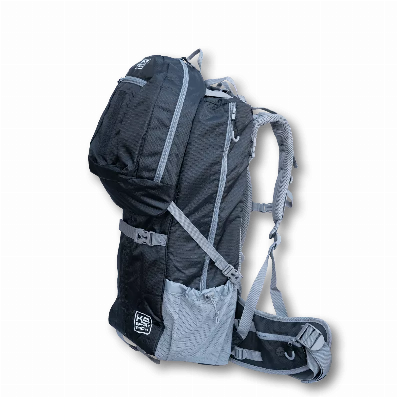 K9 Sport Sack Kolossus - XL, Black - The Big Dog Backpack - Ideal for Dogs 26-29” Long - Fully Adjustable Pet Carrier - Doubles as a Professional-Grade 60L Hiking Pack