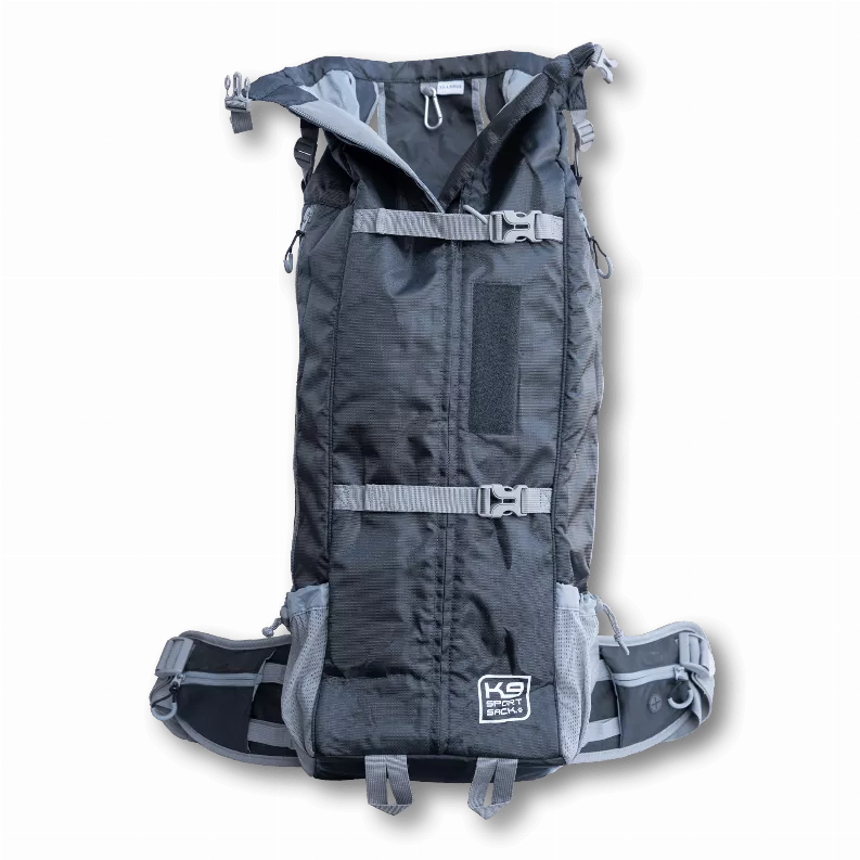 K9 Sport Sack Kolossus - XL, Black - The Big Dog Backpack - Ideal for Dogs 26-29” Long - Fully Adjustable Pet Carrier - Doubles as a Professional-Grade 60L Hiking Pack