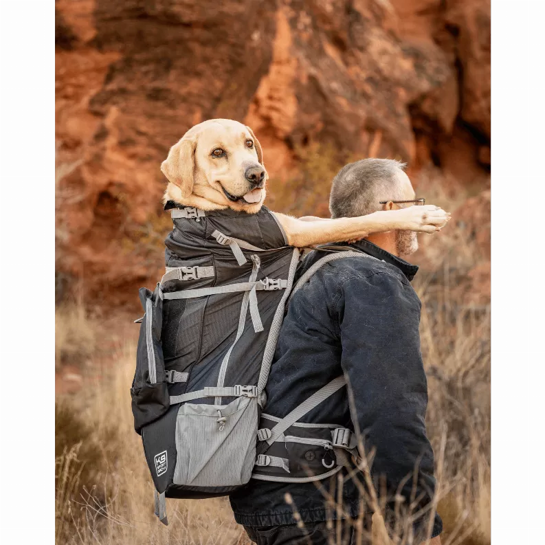 K9 Sport Sack Kolossus - XL, Black - The Big Dog Backpack - Ideal for Dogs 26-29” Long - Fully Adjustable Pet Carrier - Doubles as a Professional-Grade 60L Hiking Pack