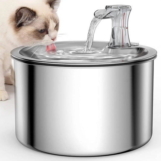 2L Automatic Stainless Steel Pet Water Dispenser