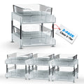 Under Sink Organizer 3 - Pack 2 - Tier Expandable Storage Rack with Sliding Drawers for Kitchen & Bathroom Cabinet Organization | Space Saving Shelf Organizer - Unique Gifts By Leticia